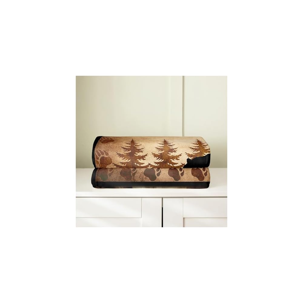 Bear Wild Animal Throw Blanket 50" x60 All Season